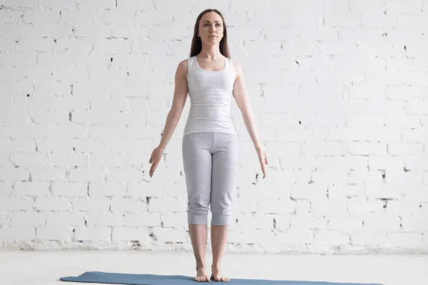 Tadasana Mountain pose for rectal prolapse healing
