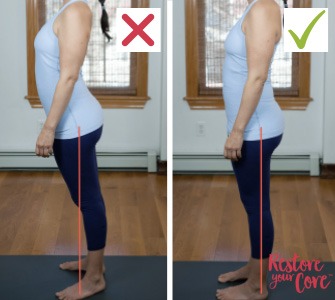 Correct posture for less pressure and tension